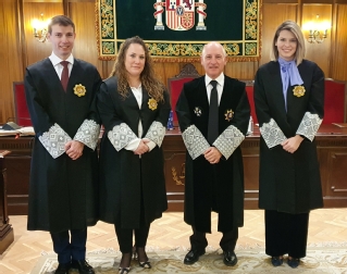 Acto de Juramento ascenso a la categoría de Magistrado con destino en las provincias de Guadalajara, Ciudad Real y Cuenca